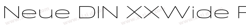 Neue DIN XXWide Regu字体转换
